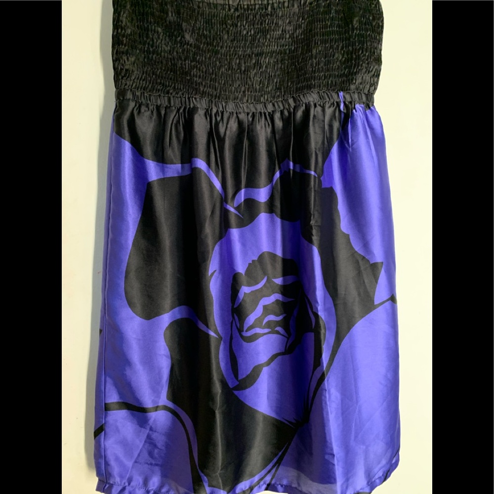 Purple and black dress